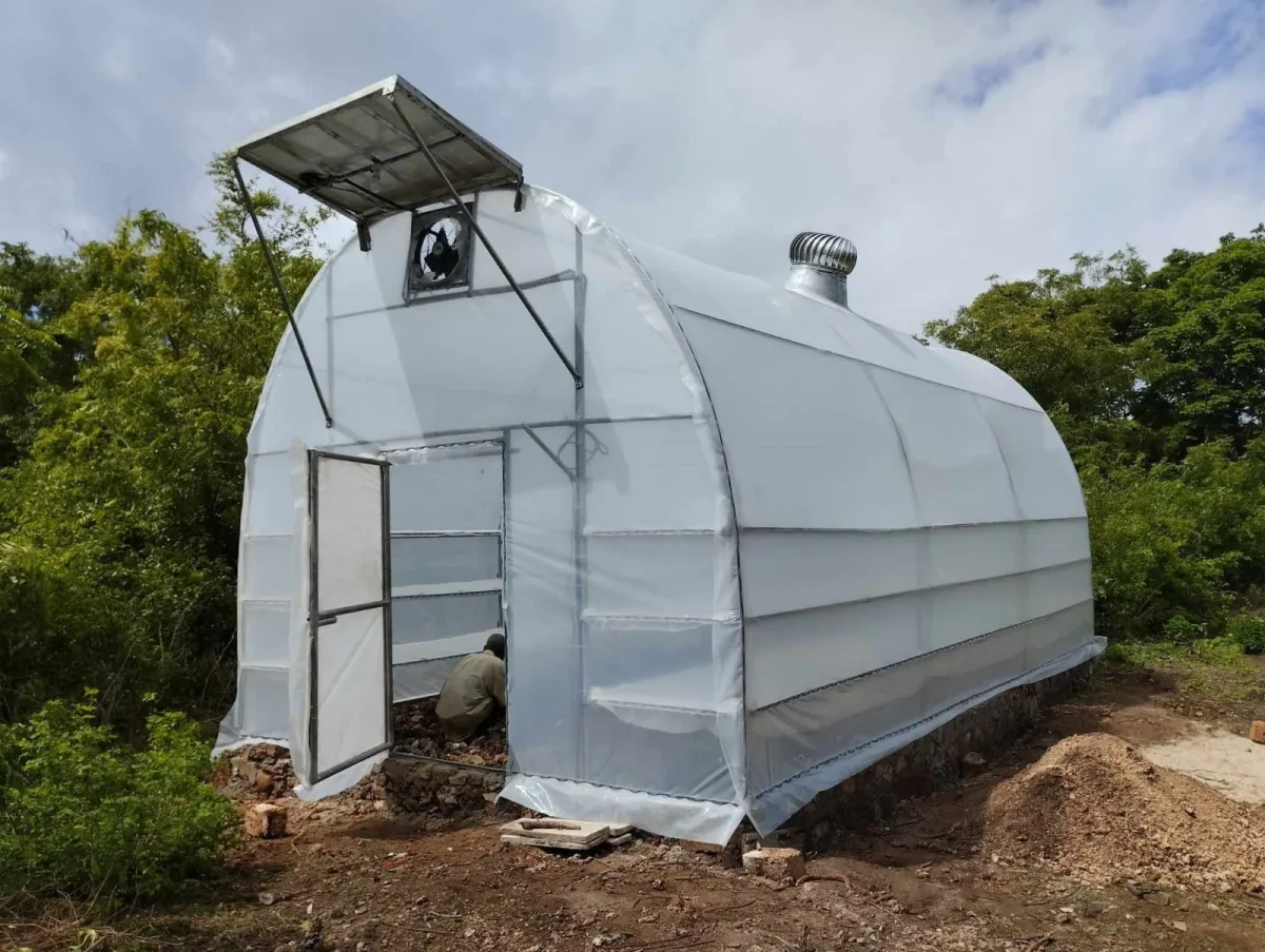Solar dryer exterior